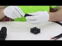 Connecteur étanche Ip68 à 4 canaux de type X à 3 pôles, idéal pour les fils à 3 broches