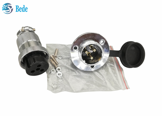 Cache rond de bride et anti-poussière 8 9 10 12 Pin Circular Connectors pour le support de panneau