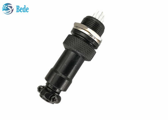 Type de soudure - 2 ~10 style de support de panneau de couleur de noir du connecteur 200V d'aviation de Pin GX16