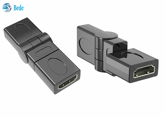 L'or d'extension a plaqué femelle au coupleur femelle 90 de HDMI 180 270 360 degrés réglables