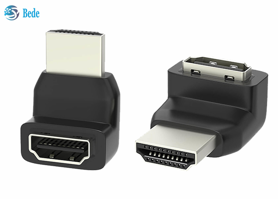 270 le mâle à angle droit de l'adaptateur HDMI du degré HDMI à L femelle le convertisseur 3D 4K a soutenu