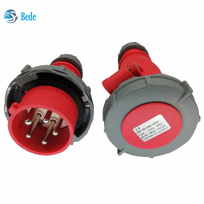 Goupilles industrielles IP67 AC220-415V de la prise 3P+N+E et de la prise 5 16 et 32 ampères accouplant le type