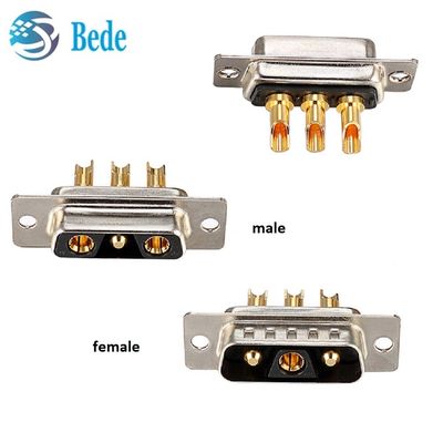 D-Sub 3W3 Connecteur d'alimentation coaxial Connecteurs à courant élevé masculin et féminin