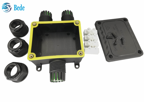 Type de pièce en t de Y boîte de jonction imperméable extérieure du fil IP68 avec les TB