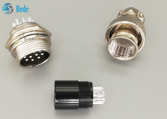 10 Pin Male/connecteur femelle de l'aviation Gx16 ont placé la soudure matérielle en alliage de zinc