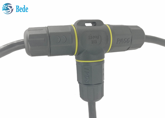Type 5 goupilles de T de la boîte de jonction de Pin Waterproof Electrical Connectors Cable IP68 5