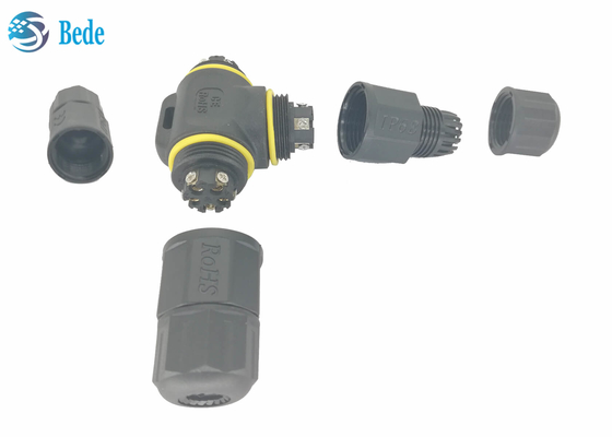 Type 5 goupilles de T de la boîte de jonction de Pin Waterproof Electrical Connectors Cable IP68 5