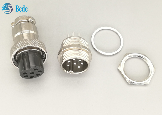 7 Pin Gx 16 connecteurs du connecteur M16 d'aviation branchent et ensembles de prise pour le transit de rail