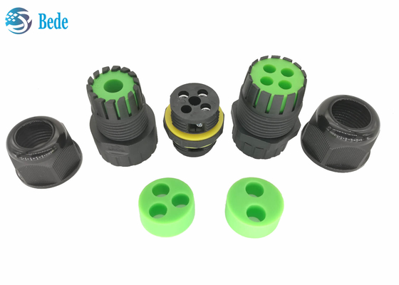 BEDE Outdoor IP68 5 Pin Waterproof Connector Output 2~4 fils