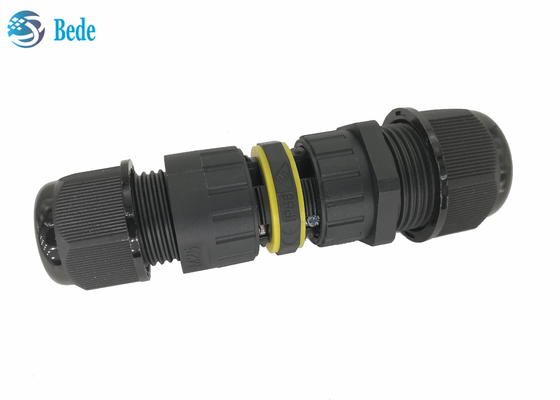 Les cables connecteur imperméables d'IP 68 que 3 bornes produisent 2~4 fils résistent à haute tension et à forte intensité