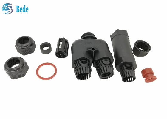Type 3 la Manche 2 de Y 3 4 5 Pin Waterproof Electrical Connectors Ip 68 250v 16~24a
