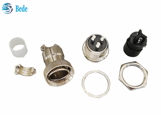 Kits circulaires de Gx16 3 Pin Connector Plug And Socket 16MM Front Mounting