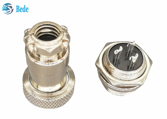 Kits circulaires de Gx16 3 Pin Connector Plug And Socket 16MM Front Mounting