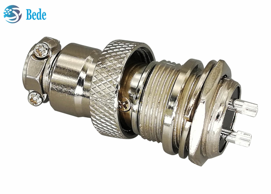 2 mâle de connecteur de bâti de panneau de connexion d'aviation de la circulaire Gx16 de la borne 16MM et ensembles femelles