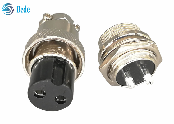 2 mâle de connecteur de bâti de panneau de connexion d'aviation de la circulaire Gx16 de la borne 16MM et ensembles femelles