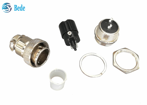 2 mâle de connecteur de bâti de panneau de connexion d'aviation de la circulaire Gx16 de la borne 16MM et ensembles femelles