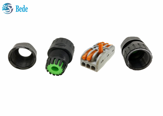 2 3 câblage rapide imperméable Screwless des cables connecteur M25 de la Manche 250V 24A des bornes 2