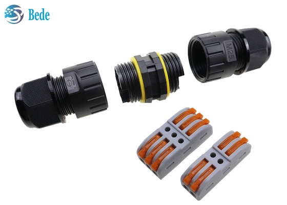 2 3 câblage rapide imperméable Screwless des cables connecteur M25 de la Manche 250V 24A des bornes 2