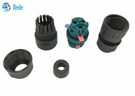 Goupille imperméable de câblage rapide du connecteur 2 de la Manche 450V 17.5A ip68 des bornes 2 du connecteur 3 de fil de preuve de l'eau M20