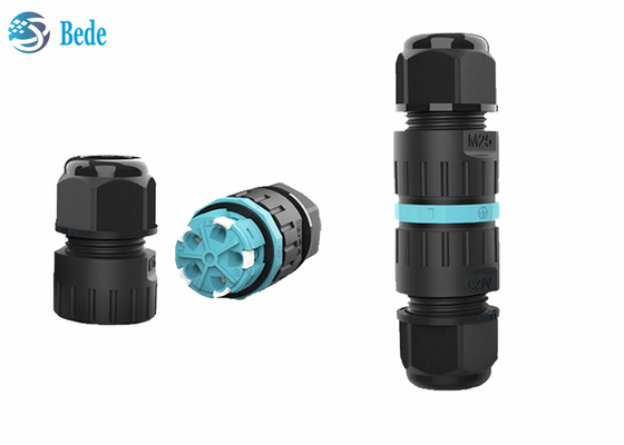 Cables connecteur imperméables de câblage rapides 2 de M25 Screwless 3 4 5 la Manche 450V 40A des bornes 2