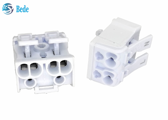 2 TB rapides de Polonais PA66 lèvent à l'aide d'un levier l'enfoncer des écrous 450V 24A le bornier