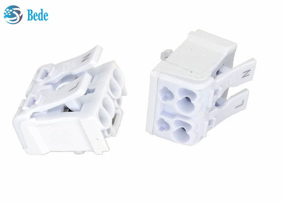 2 TB rapides de Polonais PA66 lèvent à l'aide d'un levier l'enfoncer des écrous 450V 24A le bornier