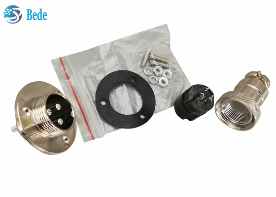 Mâle circulaire de prise de la bride Gx20 et connecteur réglé femelle de bâti de panneau