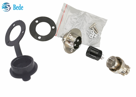 Connecteurs de RoHS GX 20 9 10 12 14 15 Pin With Circular Flange Male et ensemble femelle