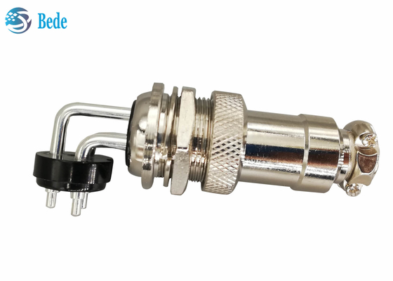 GX 20 2 3 4 Pin Aviation Connector Elbow Male et connecteur femelle droit de bâti de panneau de kits