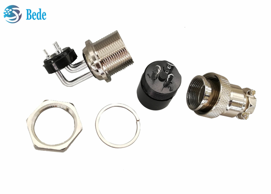 GX 20 2 3 4 Pin Aviation Connector Elbow Male et connecteur femelle droit de bâti de panneau de kits