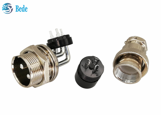 GX 20 2 3 4 Pin Aviation Connector Elbow Male et connecteur femelle droit de bâti de panneau de kits