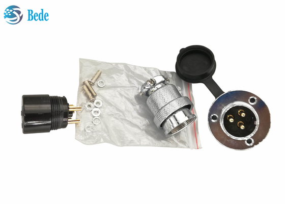 Cache anti-poussière 300V 20A de Pin With Round Flange And du connecteur circulaire 4 de l'aviation M25