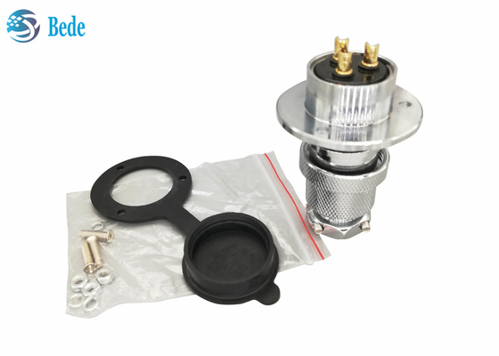 Cache anti-poussière 300V 20A de Pin With Round Flange And du connecteur circulaire 4 de l'aviation M25