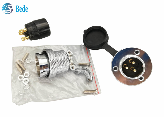 Cache anti-poussière 300V 20A de Pin With Round Flange And du connecteur circulaire 4 de l'aviation M25