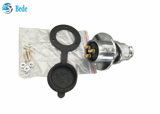 Cache rond de bride et anti-poussière 8 9 10 12 Pin Circular Connectors pour le support de panneau