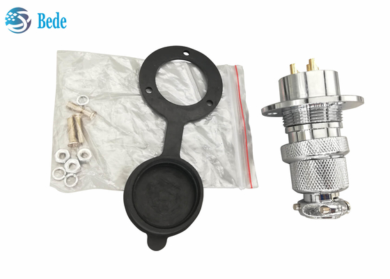 Cache rond de bride et anti-poussière 8 9 10 12 Pin Circular Connectors pour le support de panneau
