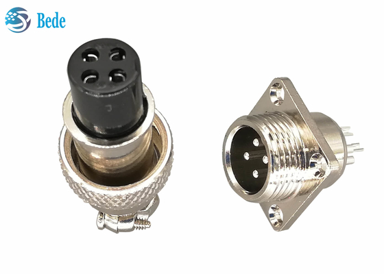 5 6 7 connecteur circulaire de Pin M12 avec le mâle carré de bride et les ensembles femelles
