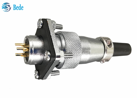 Connecteurs circulaires carrés du cache de bride et anti-poussière WS20 avec 2 3 4 Pin 500V 25A