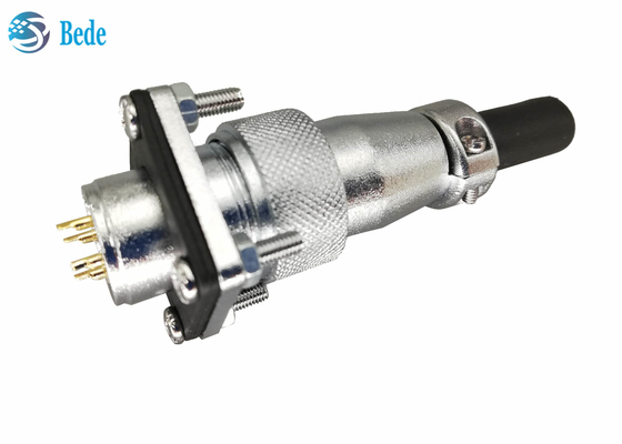 WS20 5 cache de bride de 6 7 8 Pin Circular Connector With Square et anti-poussière 500V 10A