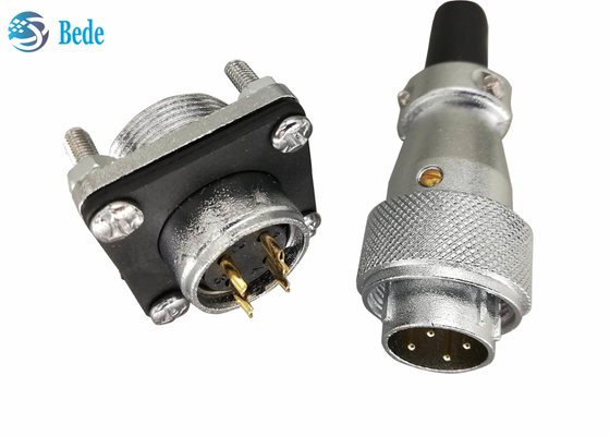 WS20 5 cache de bride de 6 7 8 Pin Circular Connector With Square et anti-poussière 500V 10A