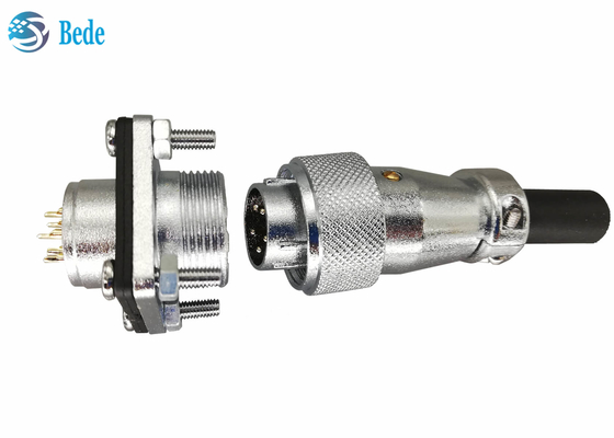9 10 12 14 connecteurs circulaires de Pin 400V 5A WS20 avec le cache de bride et anti-poussière carré
