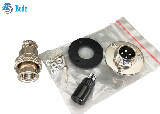 La bride ronde 2~7 goupille le connecteur de l'aviation Gx12 3A 200V pour le support de panneau