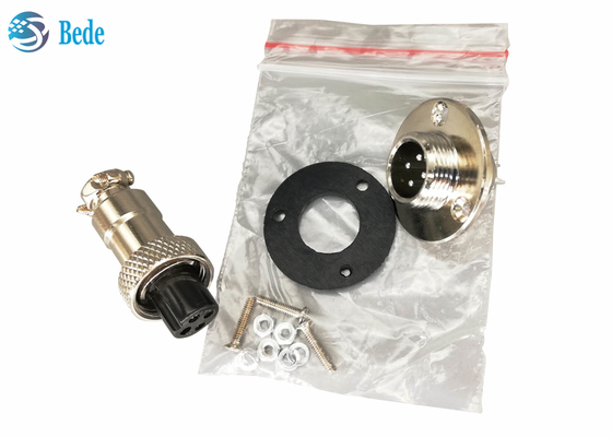 La bride ronde 2~7 goupille le connecteur de l'aviation Gx12 3A 200V pour le support de panneau