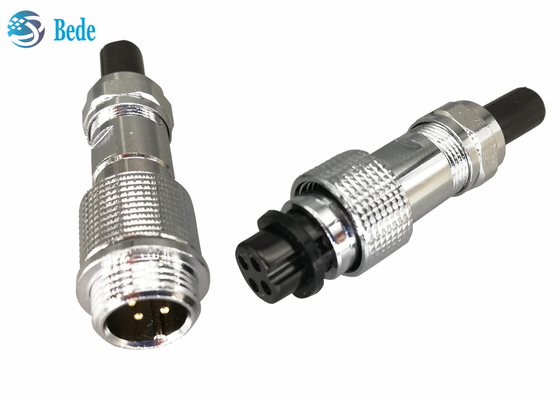 En accouplant le connecteur IP67 d'aviation du style Gx12 imperméabilisez 2~7 Pin 3A 200V