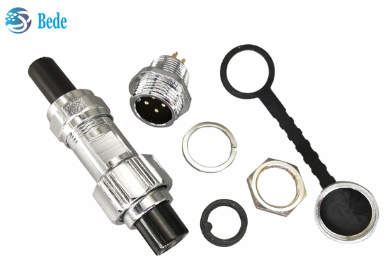 IP67 imperméabilisent la prise de connecteur de support de panneau GX12 ont placé femelle et le mâle 2~7pin 3A 200V