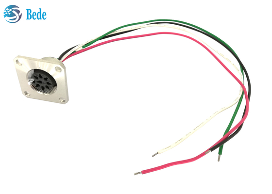 La femelle 8 Pin Flange Mounting ROUISSENT le style du cable connecteur AISG C485 A4 de contrôle