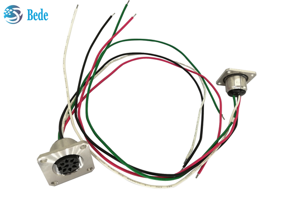La femelle 8 Pin Flange Mounting ROUISSENT le style du cable connecteur AISG C485 A4 de contrôle