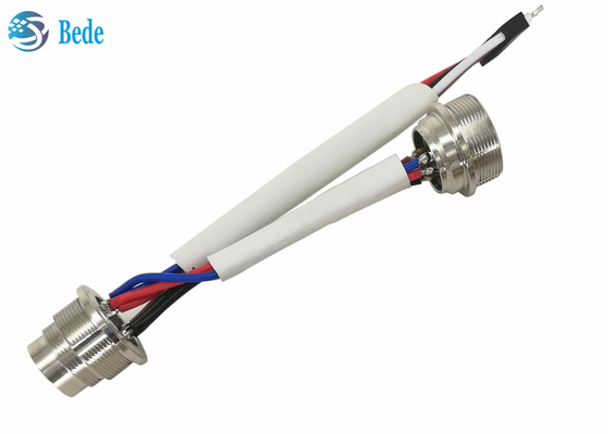 22AWG AISG intérieurs rouissent le mâle de câble de commande à la femelle avec des terminaux de Customzed