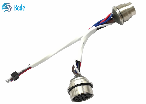 22AWG AISG intérieurs rouissent le mâle de câble de commande à la femelle avec des terminaux de Customzed