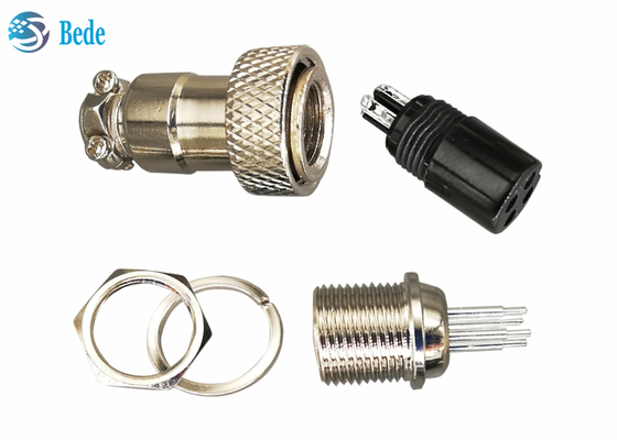Style de soudure 7~10 Pin Plug And Socket 4A 200V de carte PCB de kits de connecteur de l'aviation GX16